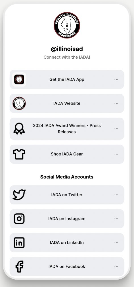 Don't miss out on the upcoming announcements for this year's State Award winners! Make sure you are connected with the IADA on all platforms! Click here to follow us on IG - FB - LinkedIn and more... linktr.ee/illinoisad