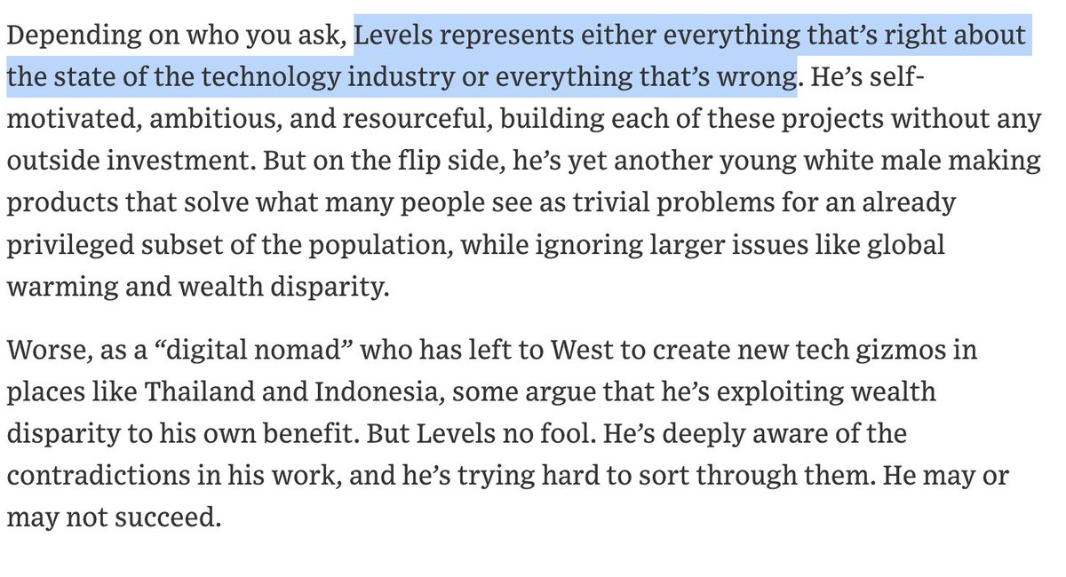 levelsio's tweet image. My first interaction with a journalist was 10 years ago on WIRED in 2014!
I was so excited they wanted to write about me, the journalist said he loved my 12 startups project and wanted to tell everyone about it, I was like hell yeah! 😝
In the middle of the interview the tone…
