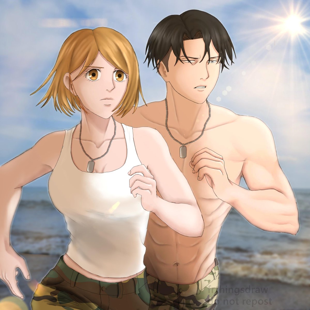 frthingsdraw's tweet image. cardio exercise routine 🖤🧡

since both are soldiers, they have to be disciplined!

#rivetra 
#リヴァペト