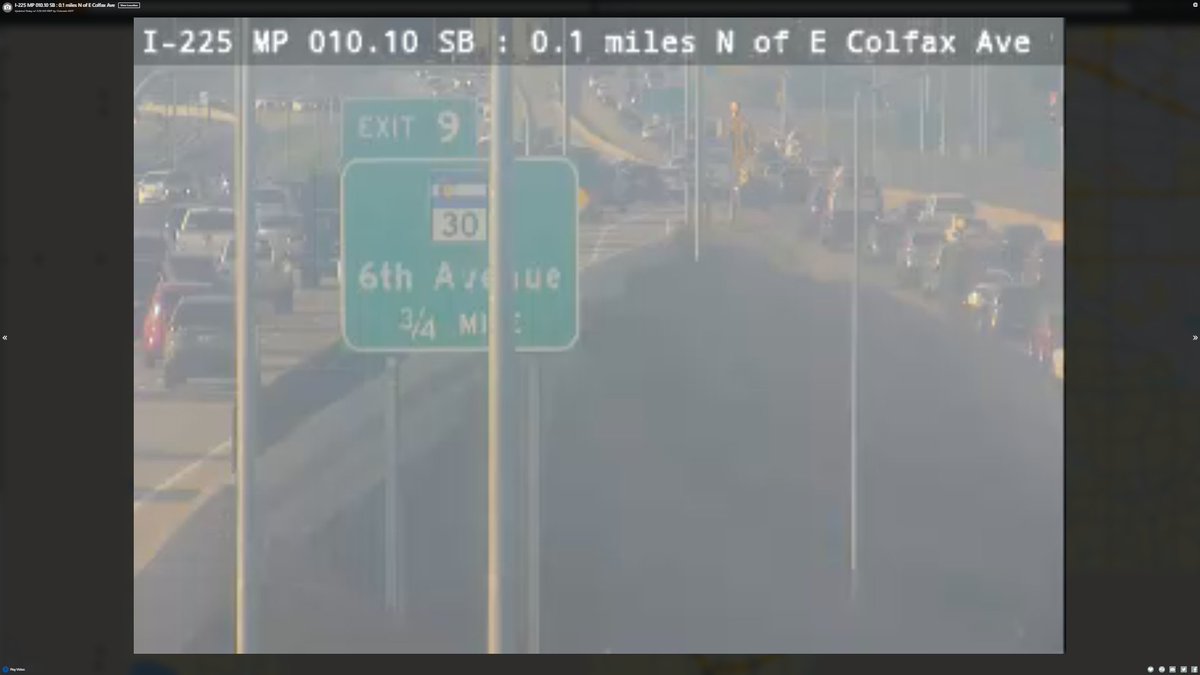 Crash just called out to the east side on SB 225 near Colfax. Horrible cameras out there so I can't quite see the lanes that could be blocked.