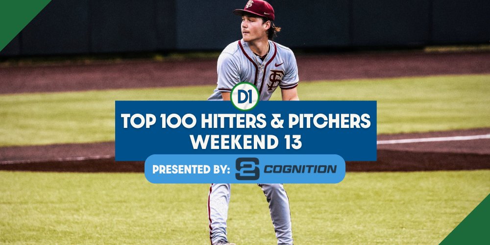 ⭐️WEEK 13 ELITE PERFORMERS⭐️ Who were the Top 100 Hitters AND Top 100 Pitchers during Week 13 @NCAABaseball action? Find out: d1baseball.com/roundup/weeken…