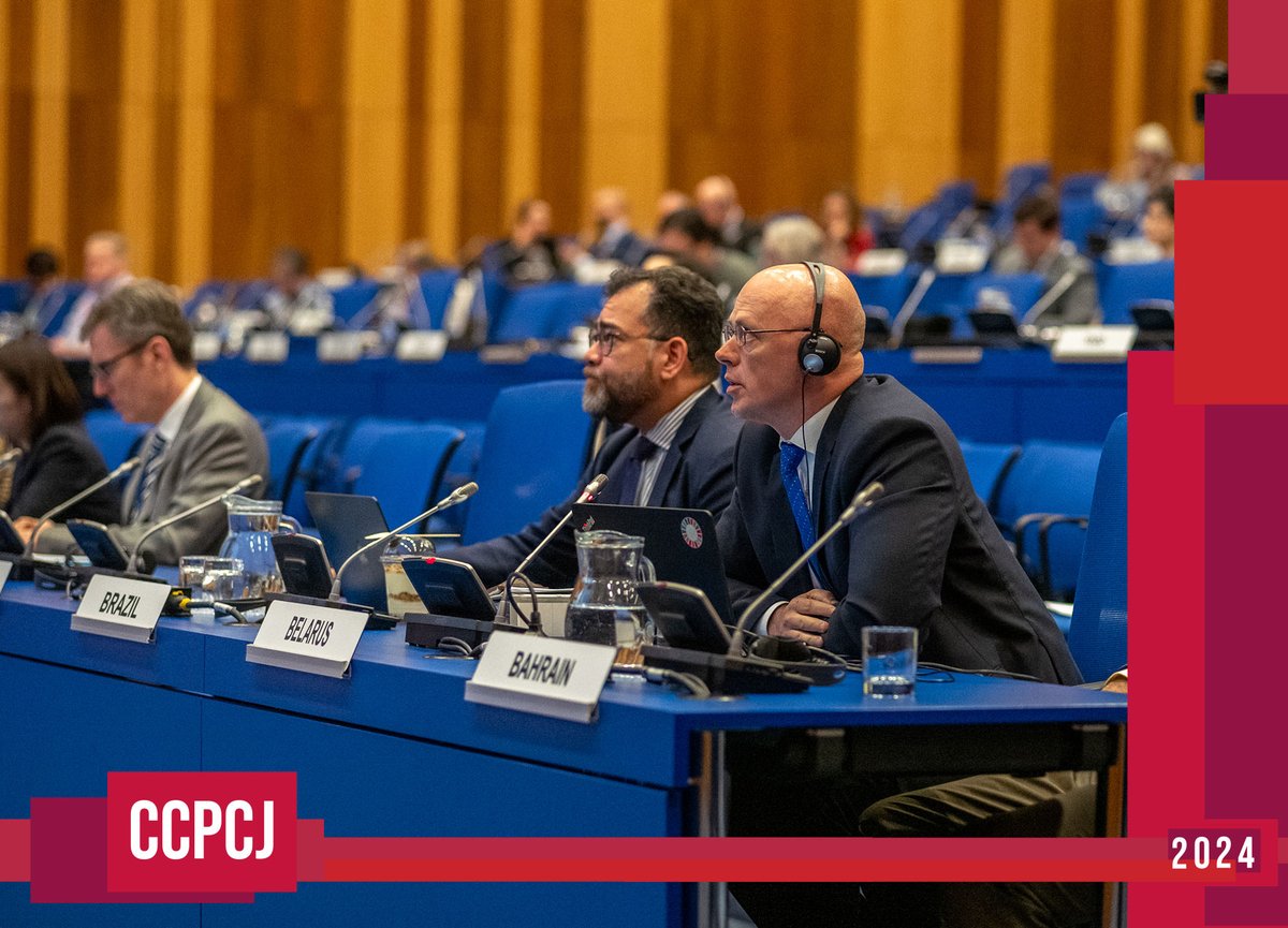 The Committee of the Whole negotiates resolutions on -Trafficking in persons -Treatment of children associated with terrorist groups -Reducing reoffending -Violence against children in contexts of insecurity #CCPCJ33
