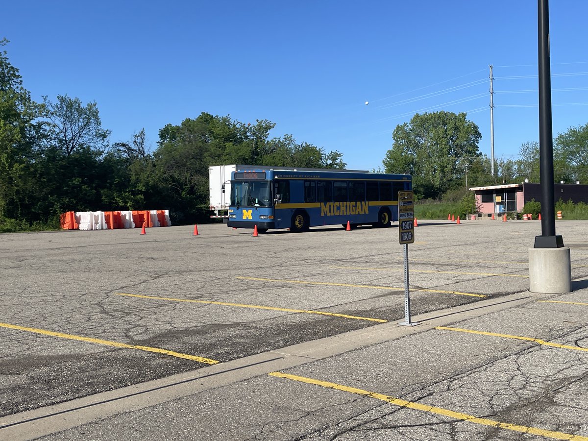 Same problem different year. Occupants at the @UMich @umichLSA Research Museums Center continue to watch drivers being trained, while being excluded from bus service.