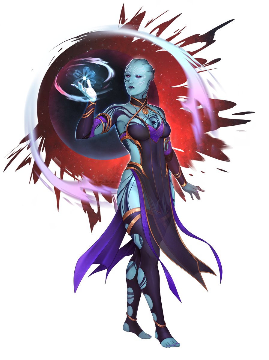 Jin'Norra for @kjbat Character design Mass Effect