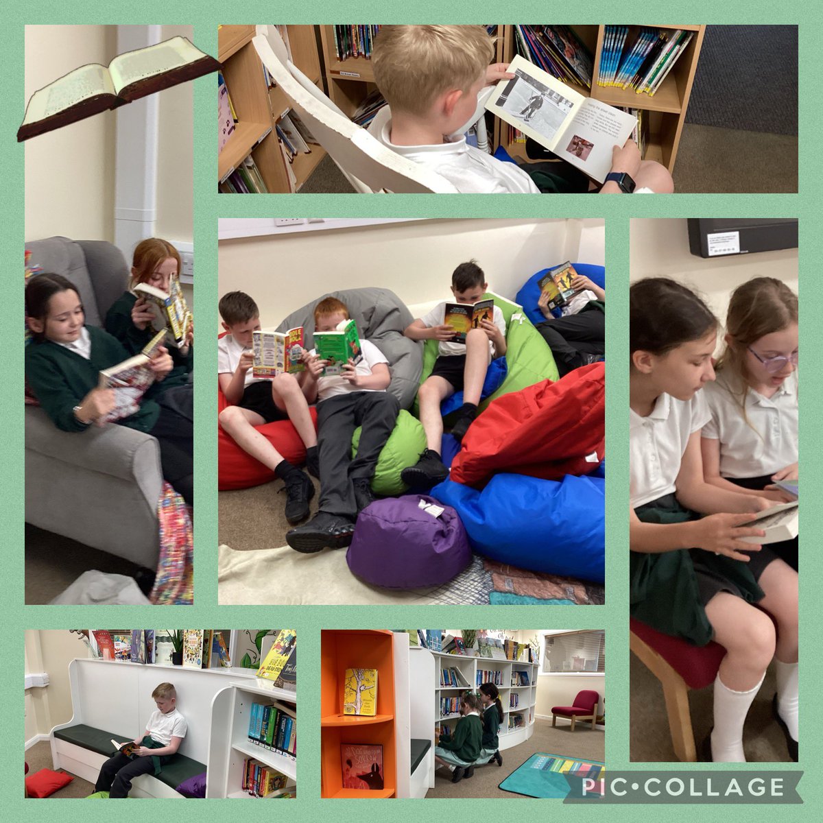 This afternoon Y5 visited our school’s library. We signed out a library loan book to keep in school. 📖👌✨👍🌟#BaderLibrary #reading #RRS #Article29