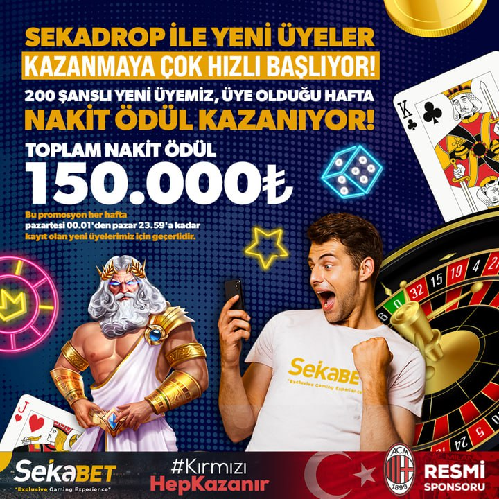 💰 SEKADROP KAZANDIRMAYA DEVAM EDİYOR 💰

🍀 200 şanslı yeni üyemiz, üye olduğu hafta toplam 150.000 ₺ nakit ödül kazanıyor!

⭐️ Şimdi üye ol t2m.io/skssylb
🎟 Şartı tamamla, çekilişe hak kazan!