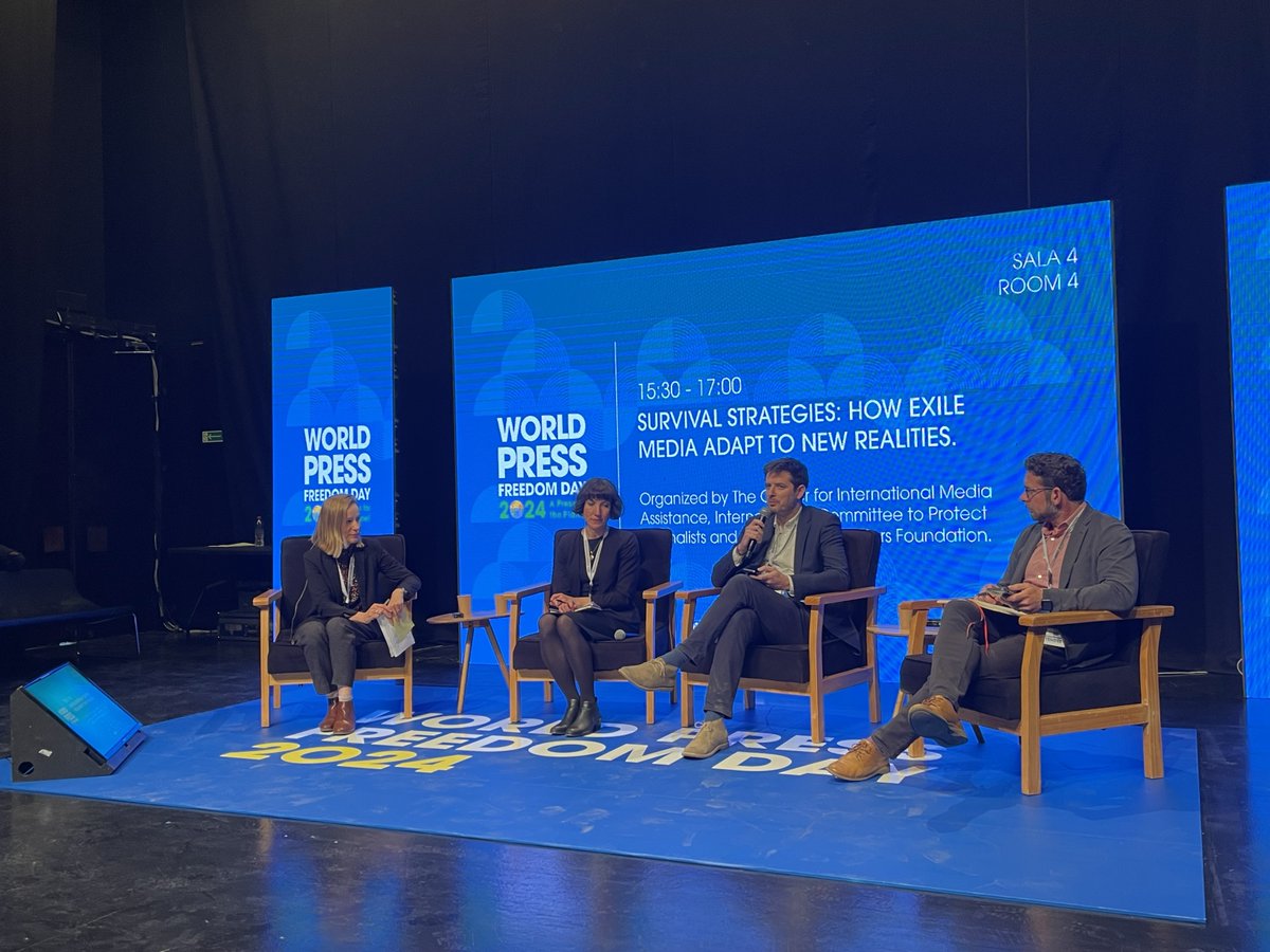 🌎 The threat of harassment, imprisonment and violence is pushing scores of journalists into exile.

Last week, our Media Freedom Director Will Church spoke at @UNESCO's #WPFD2024 event in Chile exploring the trends driving reporters to flee, and where support is needed. ⤵️