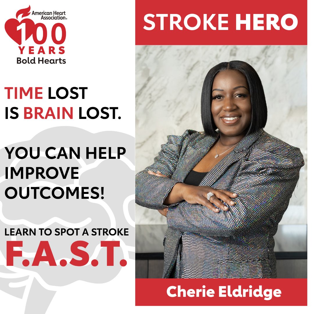 Cherie suffered two strokes before deciding to make major life changes. Now she eats healthy, exercises, and does not over schedule her life. Cherie has some lingering effects from the strokes, but is living life to the fullest. #AmericanHeartMonth