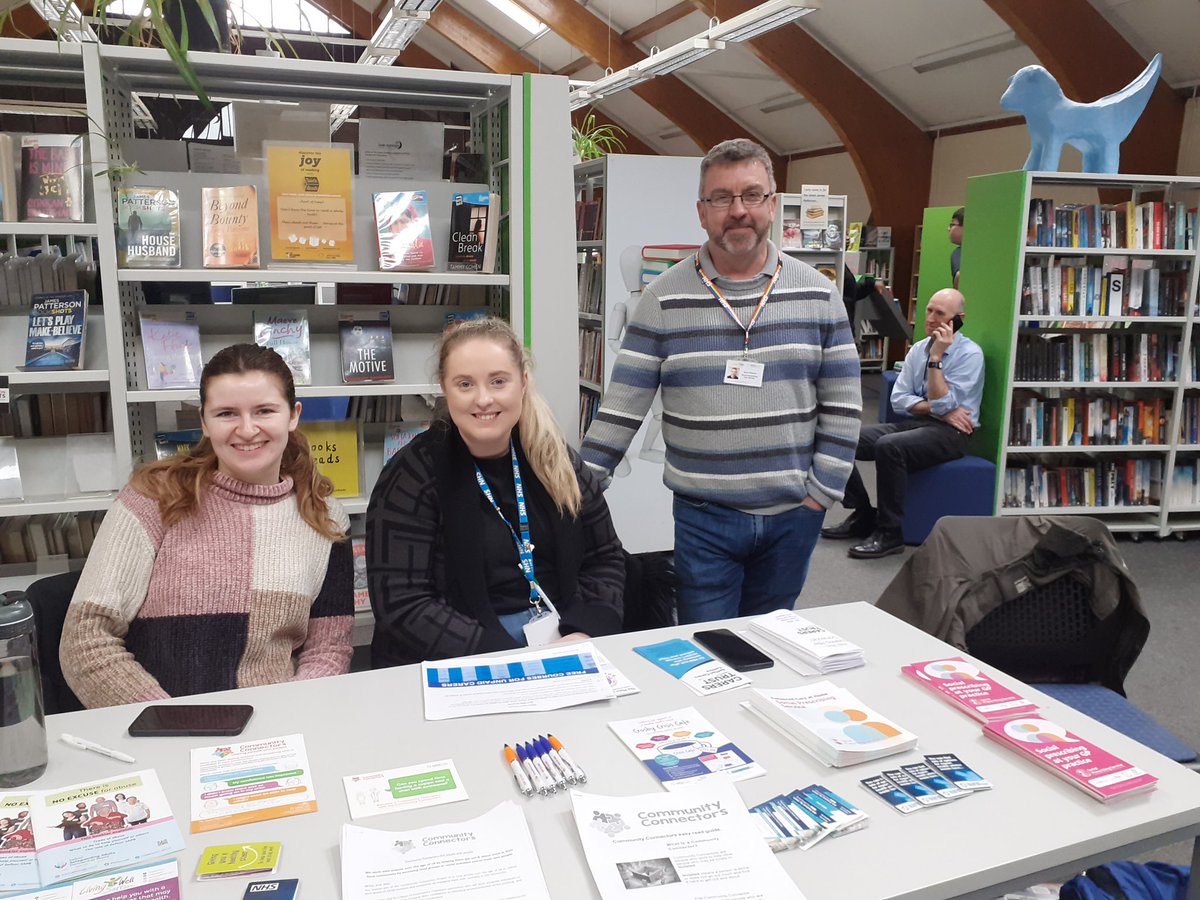 SeftonHSCForum's tweet photo. Today at Bootle Library Dementia Action Week, Living Well Sefton, Active Minds, Alzheimers Society, Sefton Carers and Sefton Assistive Technology all sharing knowledge and services information https://t.co/g3b64pHHvQ