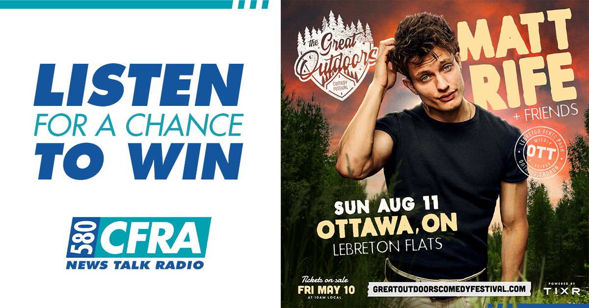 Congratulations to Kaylan Gazda! They won tickets on Ottawa Now with Kristy Cameron to see Matt Rife at the Great Outdoor Comedy Festival at Lebreton Flats on August 11th Be listening later this afternoon for another chance to win! 📲 greatoutdoorscomedyfestival.com