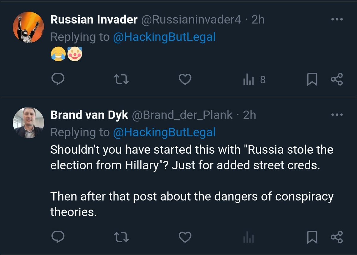 HackingButLegal's tweet image. I received an insane amount of abuse for this tweet.

One notable thing the accounts replying to me didn&apos;t try to mock was the reported fact that attacker #1 ran towards the Russian consulate and was apprehended outside.