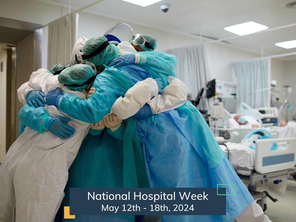 🏥🎉 Happy National Hospital Week! 🎉🏥 
We extend our heartfelt appreciation to hospitals and healthcare professionals for their unwavering commitment to patient care. Your dedication and resilience make a world of difference. #NationalHospitalWeek #HealthcareHeroes #ThankYou 💙