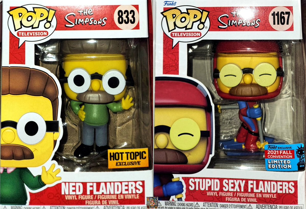 Happy POP! Two's-day! ☁️🛋 Week 56: Hididdly-ho Neighborino! Classic Flanders👨🏻👋 vs Stupid Sexy Flanders⛷️ #FunkoFamily #FunkoPop #FunkoFunatic #FunkoFam #TheSimpsons #NedFlanders #Animation #TVSeries #Comedy #Figure #Collectible #Toy #Nostalgia