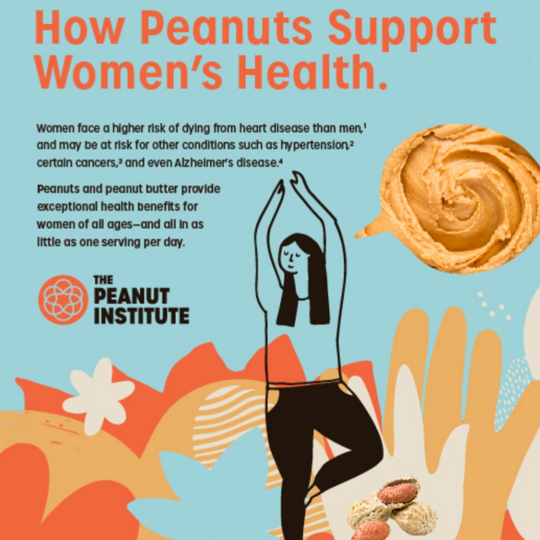 May celebrates women's health. Superfoods like peanuts aid your wellness journey, combating heart disease and Alzheimer's. Loaded with heart-healthy nutrients, peanuts lower bad cholesterol, reducing heart disease risk. 🥜🫀

Source: @ThePeanutInst 

#NCpeanuts