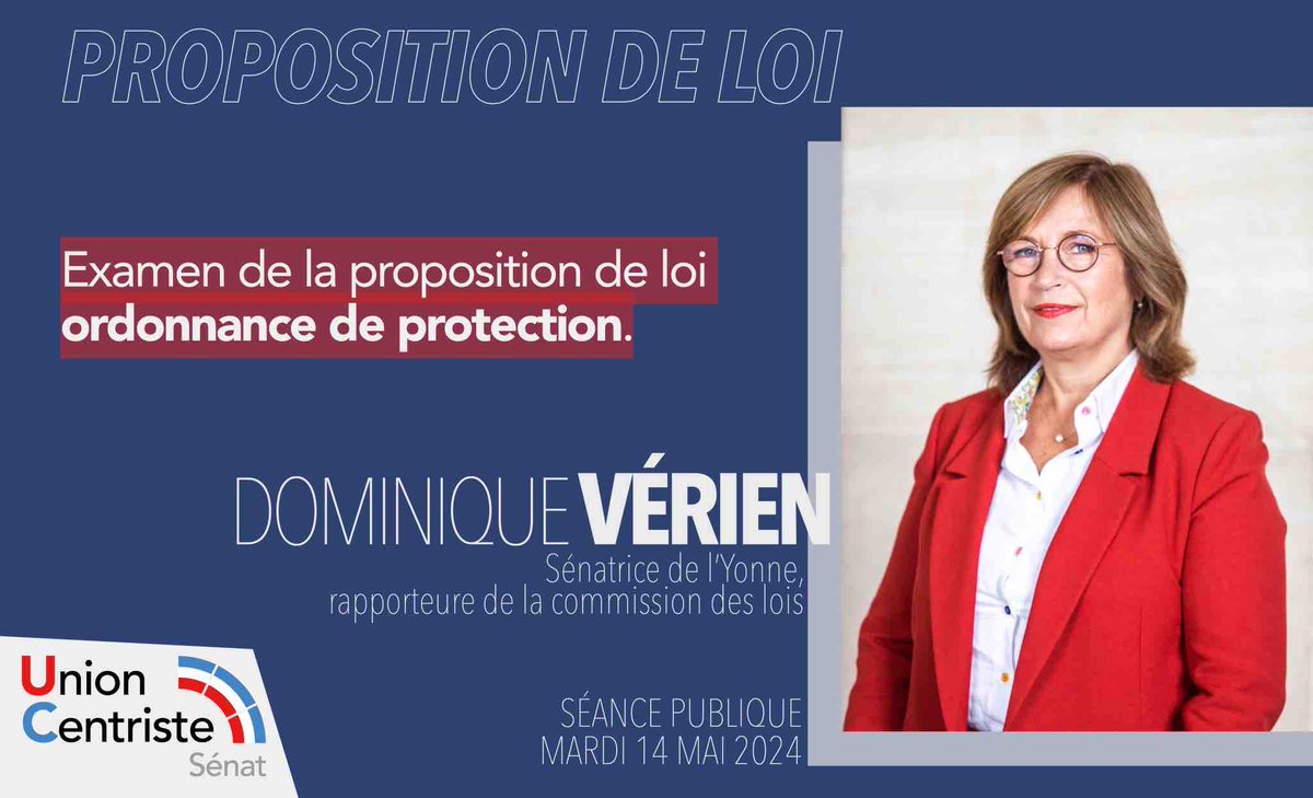Cet après-midi, je suis rapporteure de la #ComLoisSénat pour l’examen de la proposition de loi « Ordonnance de protection ».