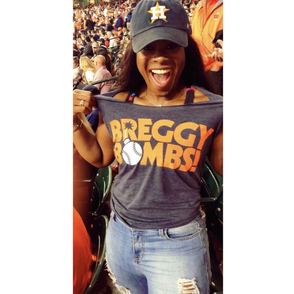 WeRunGame's tweet photo. Damn it feels good to be a gangster again! Keep grinding @abreg_1 We got you! 🤘💣 #BreggyBombs #CrushCity #LuckyHeadband #SpaceCityMonday #AstrosBaseball #WeRunGame https://t.co/dItKUtKaXy