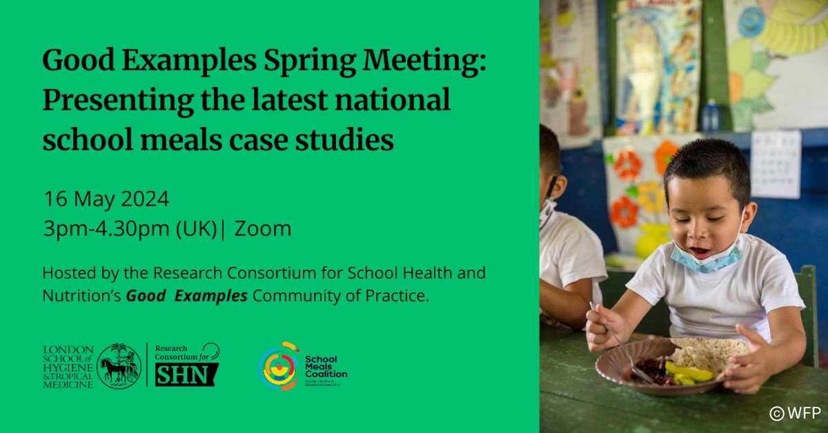📚 Webinar from @R4SchoolHealth  |  What can we learn from national #SchoolMeal programmes?

Hear the latest on national school meal case studies from Benin 🇧🇯, Burundi 🇧🇮, Denmark 🇩🇰, Ghana 🇬🇭, Togo 🇹🇬, and Senegal 🇸🇳.

📅 Happening 16 May @ 14:00 GMT
🎙️ Translation available in…