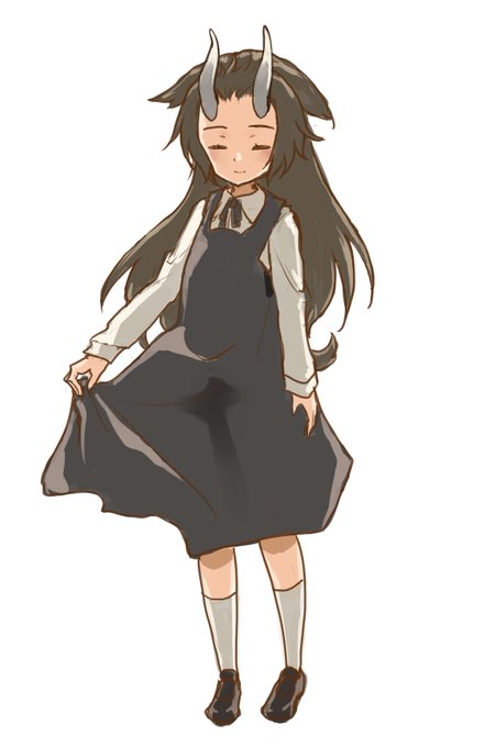 #セントールの悩み 206話公開中です。
https://t.co/6h1EOBUPLH
今回は羌子の従姉妹、ひづめのお話。いろいろややこしい家庭事情で羌子の家に居候することになり中途半端なタイミングで転校したので制服はシャツ以外羌子のお下がり。 