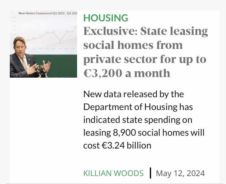 Taoiseach doubles down on rip off long term leasing policy 🙄 🚨Bad for taxpayers 🚨Bad for families 🚨Bad for communities Even the Govt’s own economic evaluation service have sharply criticised the scheme. But FG/FF carry on regardless…