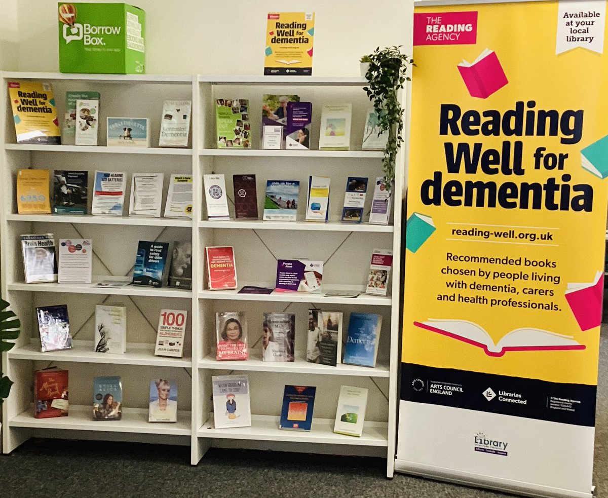 Reading Well for dementia recommends helpful reading for people living with dementia. Come along to Greenock Central to have a look at some of the books and resources we have on offer to support those living with dementia and their carers. #DementiaActionWeek