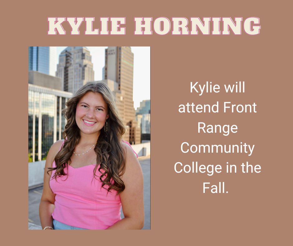 Next in our Senior Salute is Kyle Horning. Kylie is graduating from Holy Family High School.