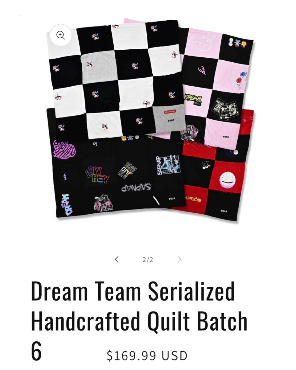 🟢 | Batch 6 of the Dream Team quilts are on the Dream Team merch store!!

🔗: dreamteam.shop/products/dream…