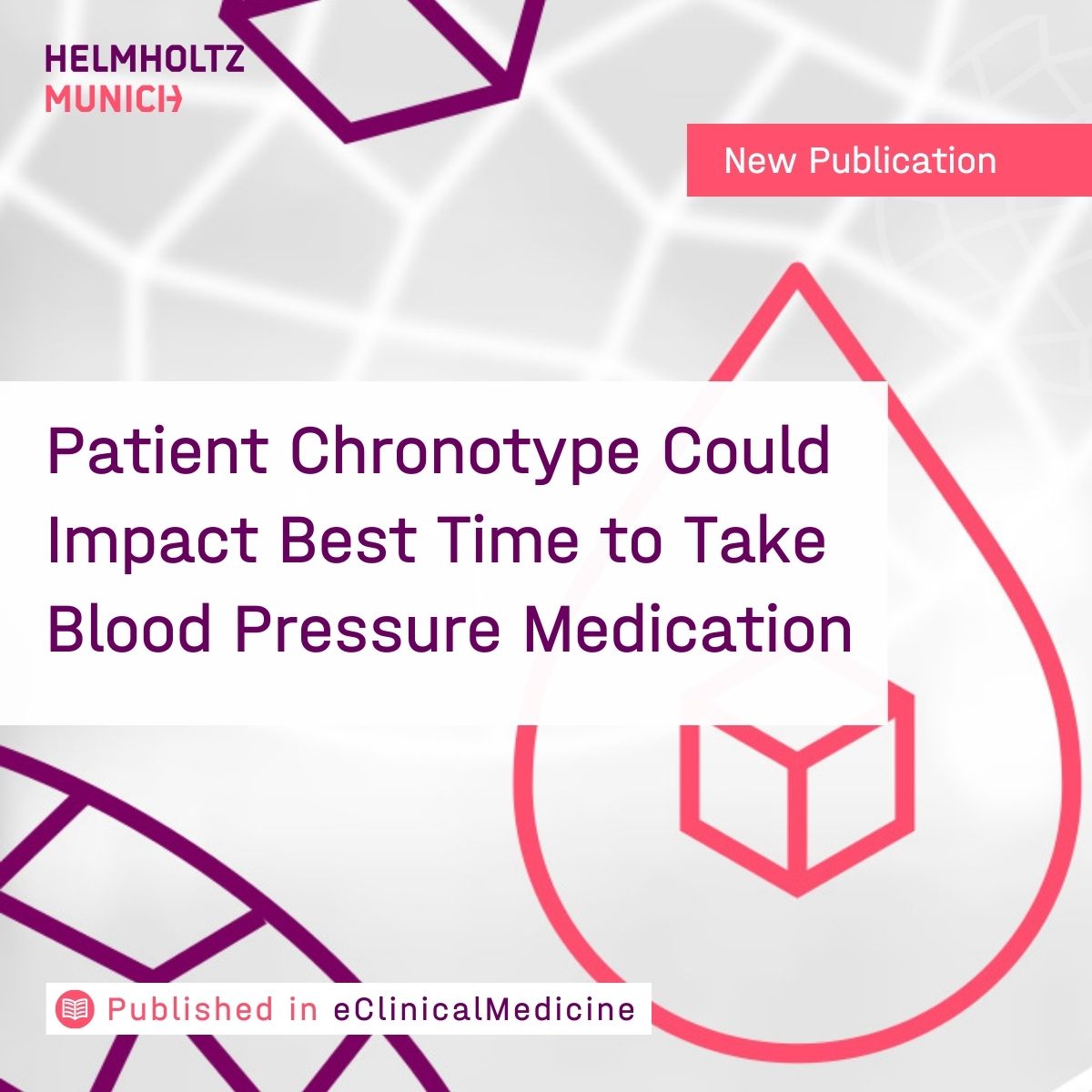 Body clock matters for blood pressure medication

A new study showed that #hypertention patients had a reduced risk of #heartattack when taking their medicine aligned to their #chronotype.

👉More about #chronotherapy &amp; #antihypertension medication:
🔗t1p.de/wkah8