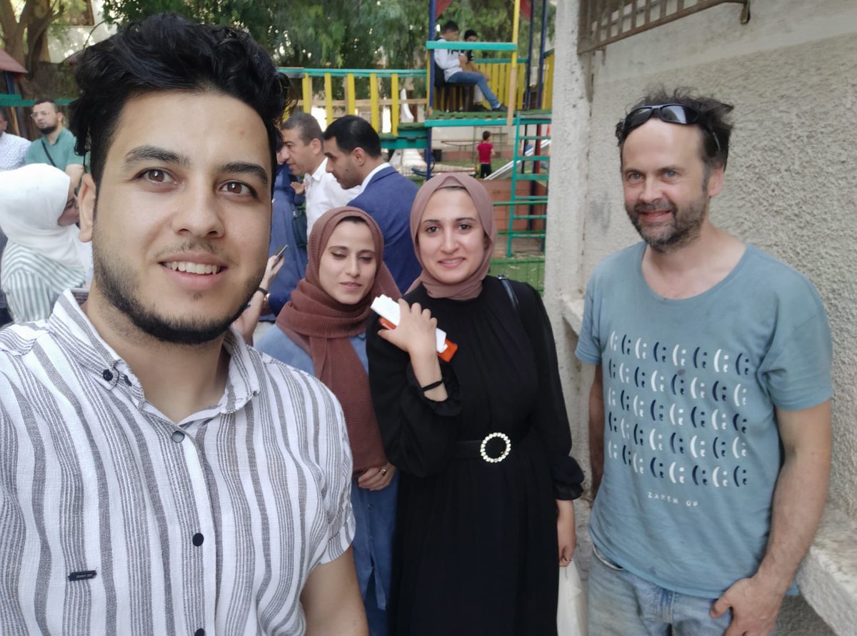 Today I learned of the death of Nour-El-Din Hajjaj (left) a brilliant young graduate, writer, and maths teacher in a UNRWA school. He had been sheltering in Rafah and was forced by the Israeli bombardment to flee back north. We don’t have any more details. Rest in power brother.