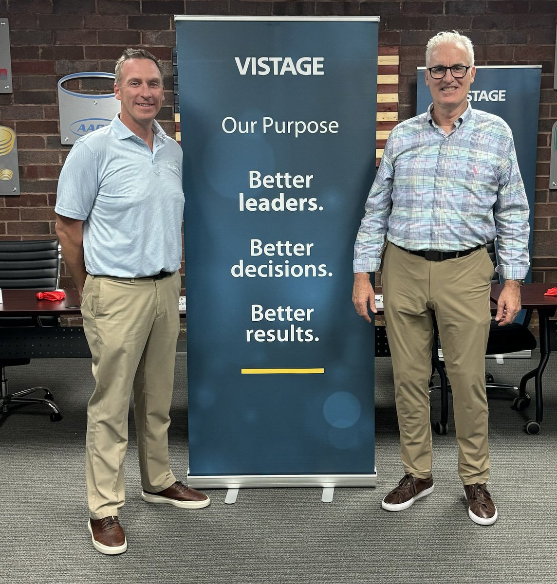 Thank you, Mike Kana, for hosting our @vistage meeting! Mike, President of Doggett Concrete, lives by the quote 'Get better every day' and finds inspiration in the book 'What Got You Here Won’t Get You There.' Here's to continuous growth and learning! . . #vistage #learnandgrow