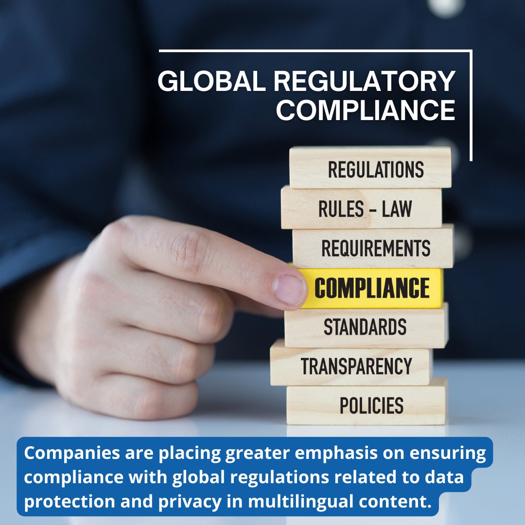 AAATranslation's tweet image. Multilingual compliance in content is key to companies ensuring their compliance with global regulations related to data protection, privacy, and legal standards.

aaatranslation.com/important-lang…

#GlobalBusiness #Compliance #Multilingual