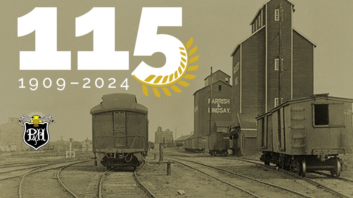 Before forming P&H, W.L. Parrish co-founded his first grain company Parrish & Lindsay with William James Lindsay in 1890. They operated a 12,000-bu. grain elevator and an 8,000-bu. flat warehouse in Brandon, Manitoba, along with a 70,000-bu. elevator at the site by 1892. #PH115