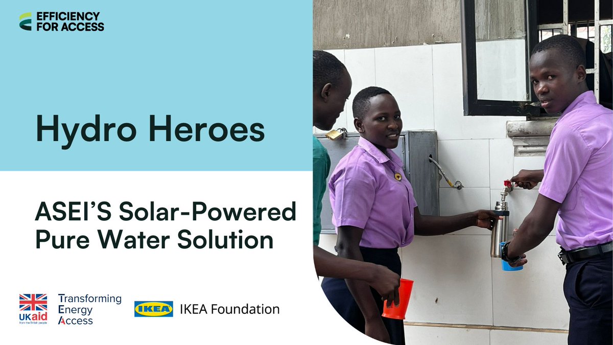 What can be done to enable access to safe clean drinking water for all? 

<a href="/ASEI_Uganda/">ASEI Uganda</a> have risen to the challenge with their refreshing solution, a solar-powered ultraviolet-C water disinfection system. 

Quench your thirst with our latest success story: bit.ly/4drXmNr