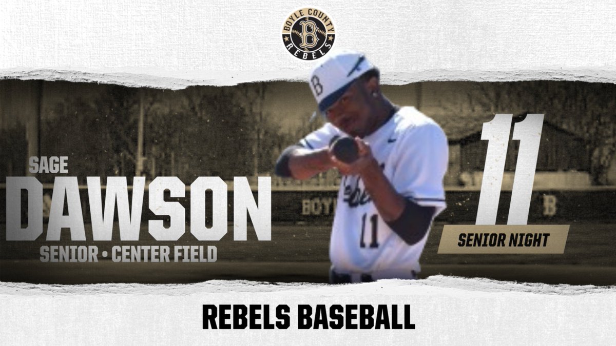 Congratulations, Sage Dawson, on a great Boyle County Baseball career. Goodluck, taking your talents to Air Force Academy!