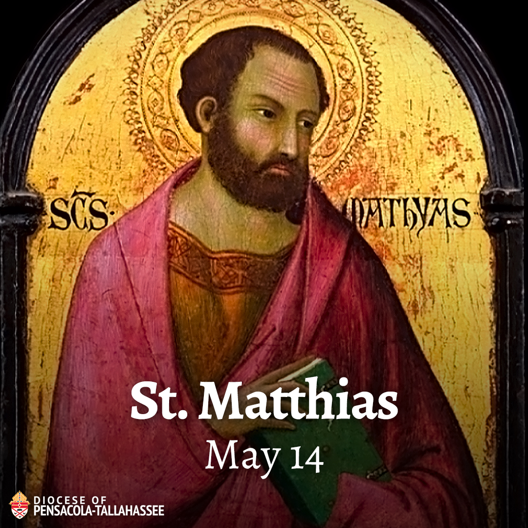 St. Matthias, whose name means “gift of God”, was chosen to replace Judas as one of the Twelve Apostles.

In the Acts of the Apostles, we read that he was also one of the 72 disciples that Jesus sent out to preach the good news.

St. Matthias, pray for us! #PTDiocese #PrayForUs