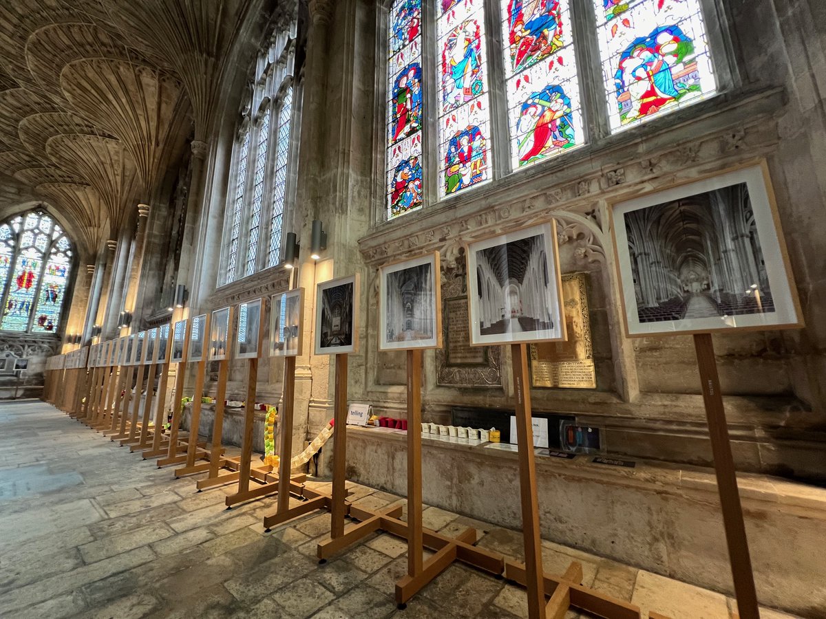 '📸'The English Cathedrals' by Peter Marlow is now in situ in our New Building. It's a unique photographic exhibition of the naves of all 42 English Anglican Cathedrals. Pop in, have a look, no charge for entry but donations are welcome. It runs until Thursday 13th June