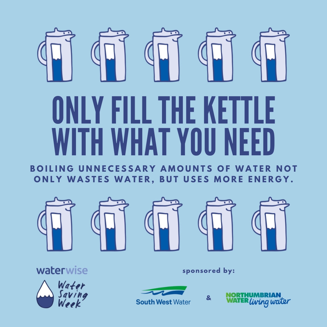 Saving water isn't just good for the planet, it's good for your wallet too!

Only fill the kettle with what you need - making this small change will not only save water, but save you money on your energy bills 🚰⚡

Follow us for more water saving tips this #WaterSavingWeek