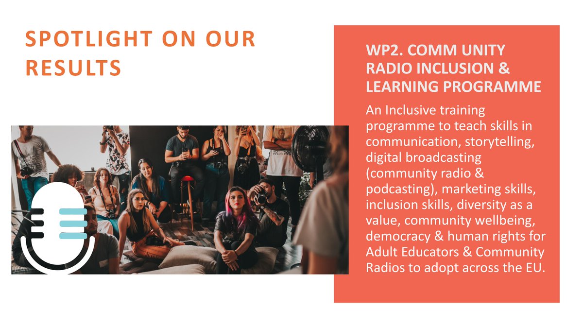 COMMUNITYEU1's tweet photo. Have a look at the second part of our brochure to recall the results we are looking for
#CommunityVoices #TogetherForChange #EmpoweringCommunities #BreakingBarriers #Erasmusplus #ListenUp #KeepingCommunitiesConnected #SupportCommunityRadio #COMMUNITY #creativecommons https://t.co/eZEq2lWXp2