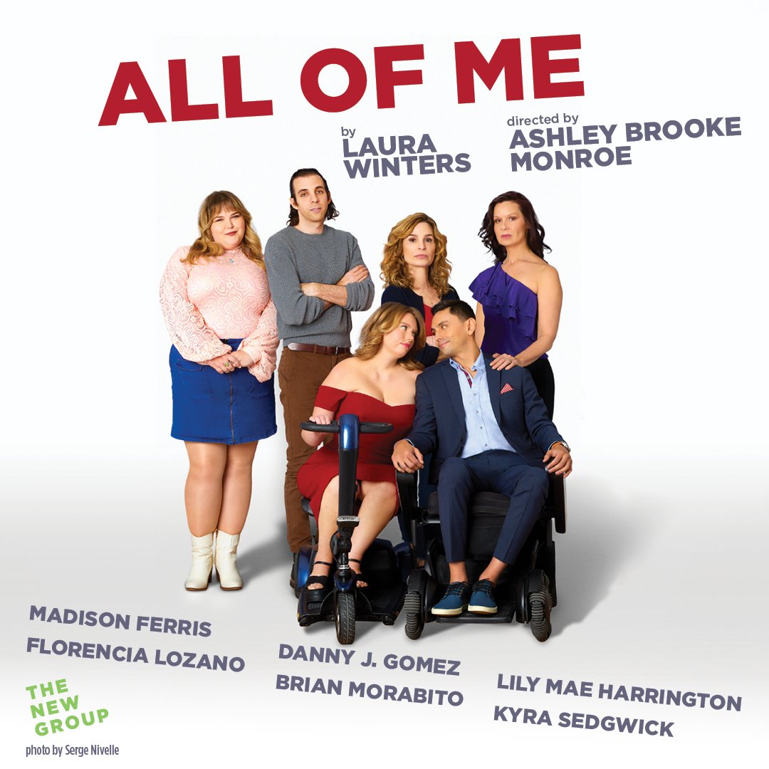 Don't miss 'All of Me' at the @The New Group through June 16th! It’s your classic romantic comedy. Boy meets girl. Boy uses wheelchair; girl uses scooter. With Madison Ferris, Danny J. Gomez, Kyra Sedgwick & more. Use code AllOfReel for 10% off!🔔 zurl.co/9F5k