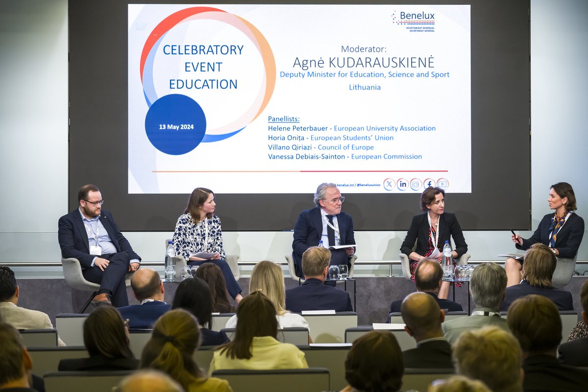 In 2021, the #Benelux countries, together with Latvia, Lithuania and Estonia, launched the treaty on automatic mutual recognition of higher education diplomas. On May 1 this year, the treaty entered into force. Reason for a festive celebration in Brussels. 1/3