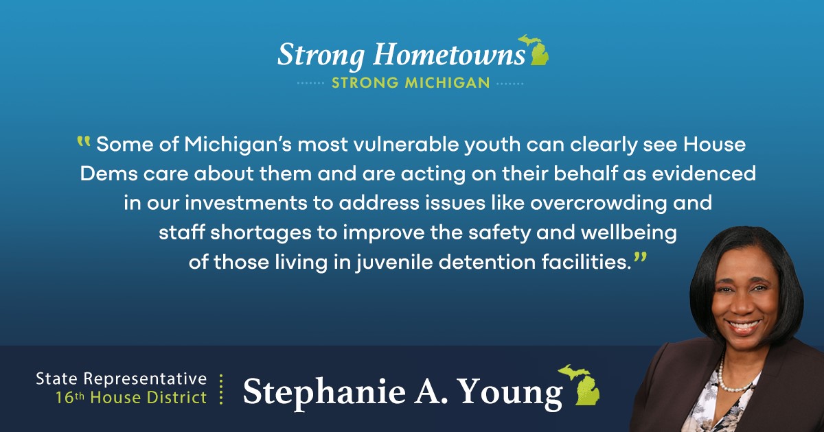 All kids in Michigan deserve safety and support, especially those who are vulnerable. By addressing concerns in juvenile detention facilities through our budget, we demonstrate our dedication to their wellbeing. We’re working to ensure every child feels valued and protected.