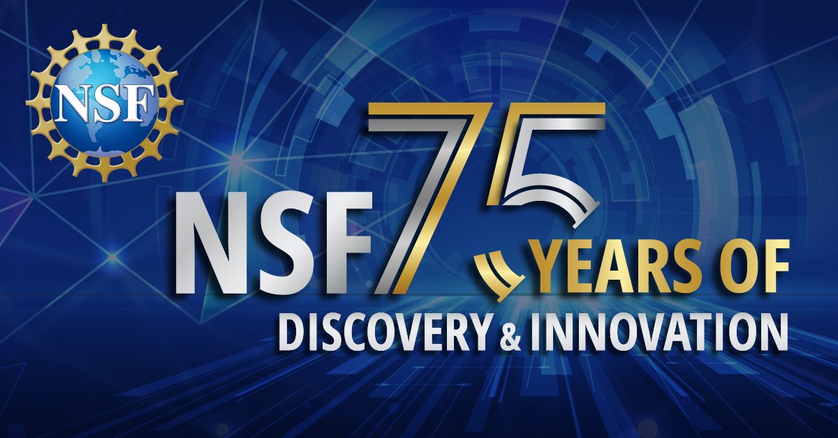 Save the date! 📆

Next year, we are going all out to celebrate 75 years of discovery and innovation! 🎉 Join us for a year of events & activities showcasing NSF-powered research. 

Check our 75th page for regular updates: bit.ly/NSF75

#NSFstories