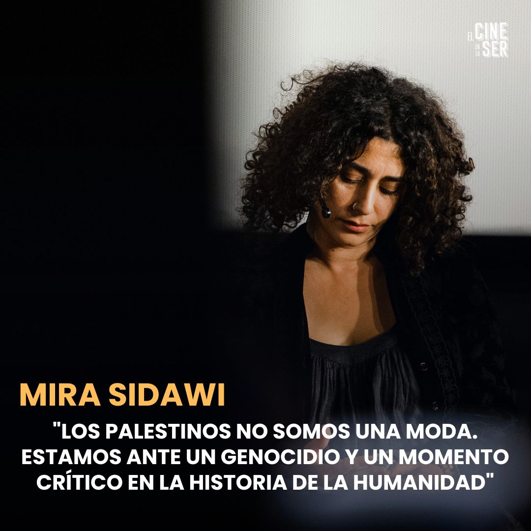 El cine en la SER (@elcineenlaser) on Twitter photo Mira Sidawi, artista palestina nacida en un campo de refugiados de Líbano, visita España de la mano de <a href="/CIMAcineastas/">CIMA - Asociación de Mujeres Cineastas</a>, la Asociación de Mujeres Cineastas, para la proyección de sus cortos y denunciar el genocidio en Gaza
🔗Entrevista cadenaser.com/nacional/2024/… Mira Sidawi, artista palestina nacida en un campo de refugiados de Líbano, visita España de la mano de <a href="/CIMAcineastas/">CIMA - Asociación de Mujeres Cineastas</a>, la Asociación de Mujeres Cineastas, para la proyección de sus cortos y denunciar el genocidio en Gaza
🔗Entrevista cadenaser.com/nacional/2024/…