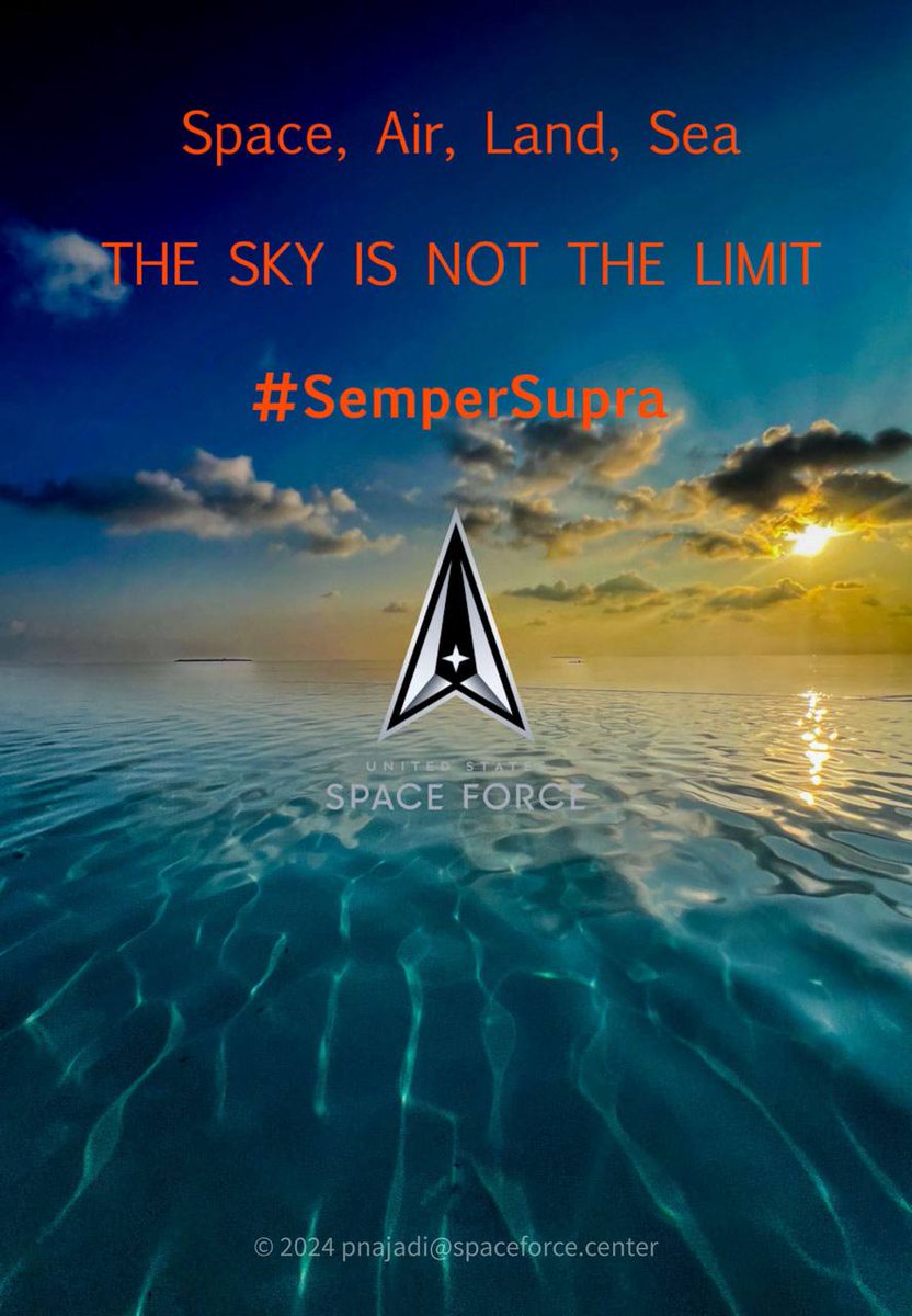 Space, Air, Land, Sea
THE SKY IS NOT THE LIMIT

宇宙、空、陸、海
空は限界ではない

#SemperSupra

米国宇宙軍