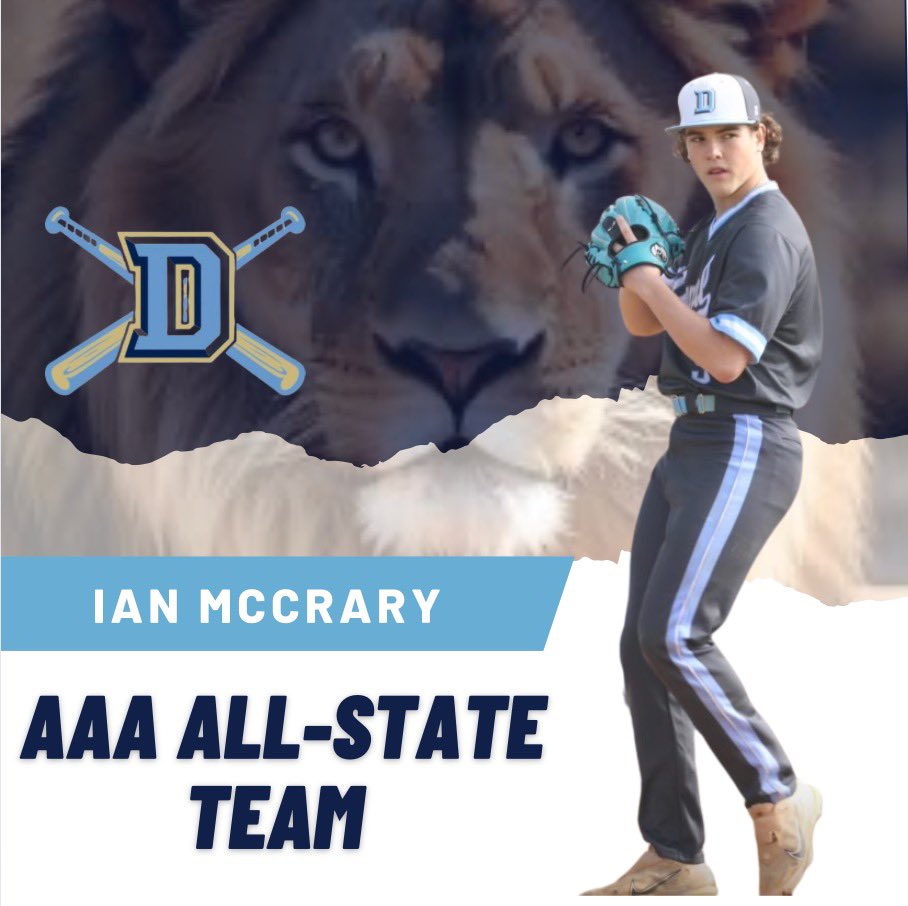 Congratulations to Ian McCrary on being named to the SCBCA AAA All-State team!