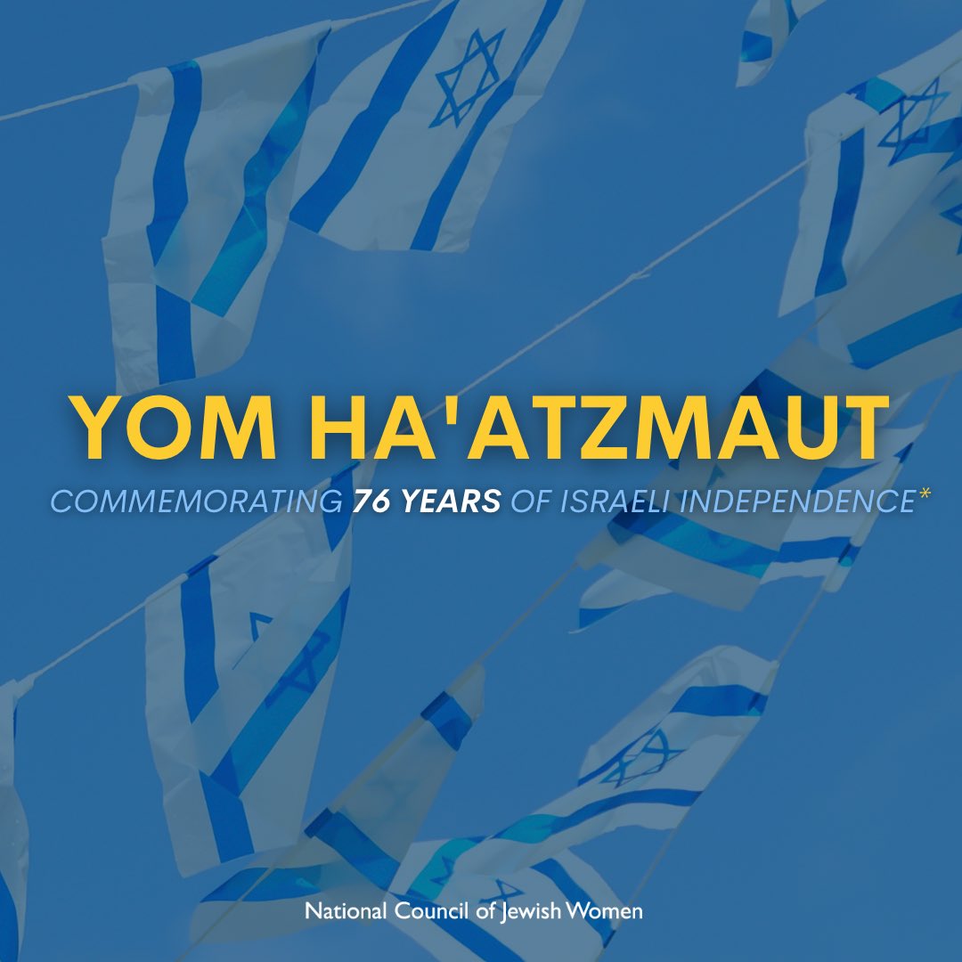 The need for a Jewish homeland is more important than ever. *As we commemorate 76 years of Israel’s independence, we remember that not everyone is free today. This independence day, we pray for an Israel with peace, equality, justice, and for the return of the 130+ hostages.