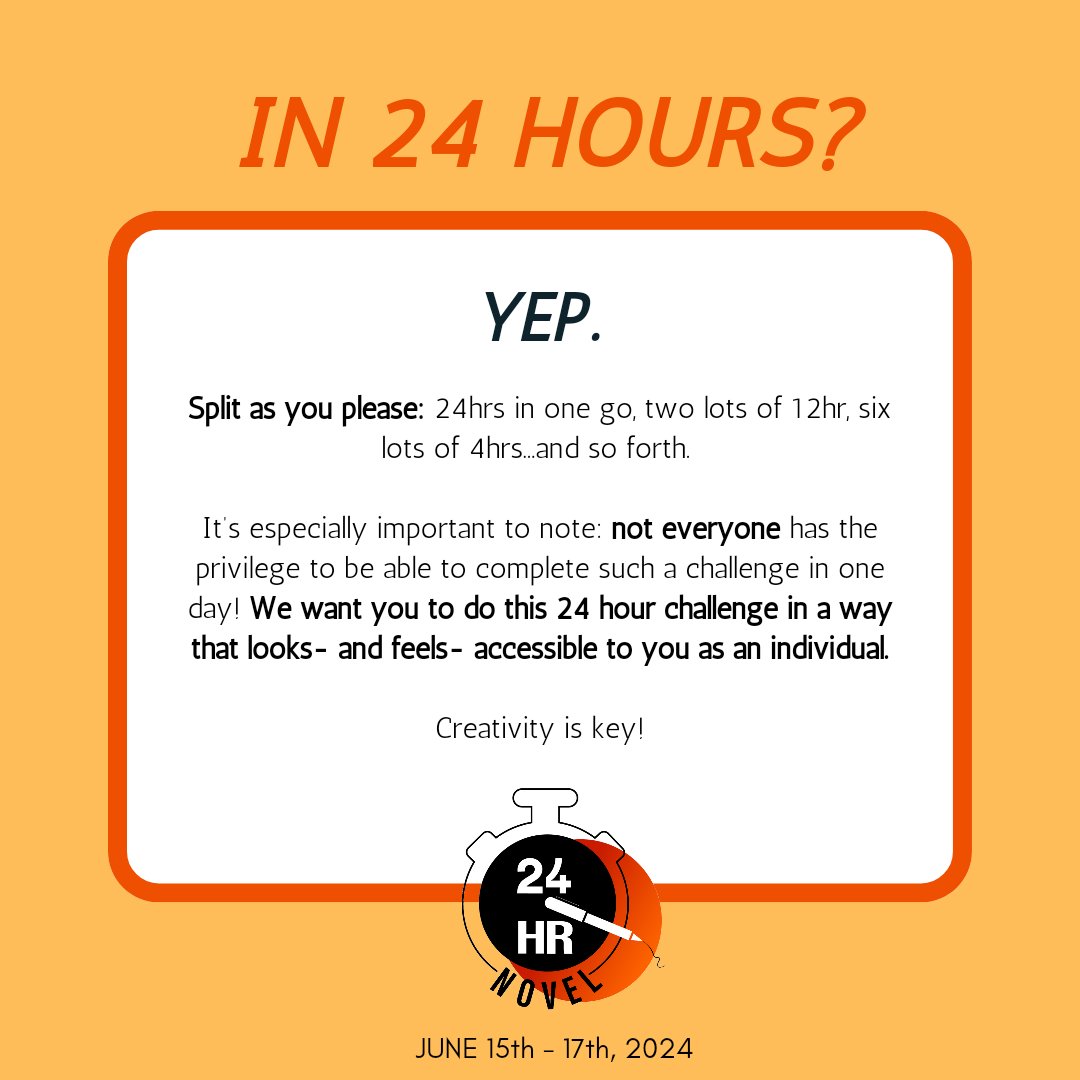 24hr Novel Challenge tweet media