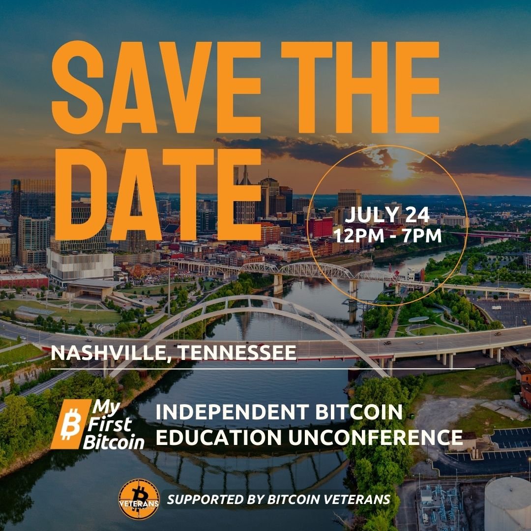 Planning to attend @TheBitcoinConf? Come a day early! Together with @BitcoinVeterans we're organizing an Unconference for Bitcoin Educators from around the world. 📅 SAVE THE DATE: July 24 More details about tickets will follow soon, but make sure to block your agenda! ✨