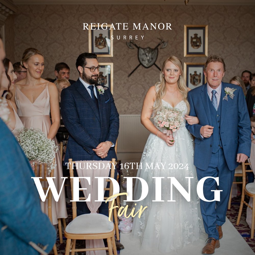 Reigate Manor (@reigatemanor) on Twitter photo Reigate Manor Wedding Fair | Thursday 16th May. Registration reigatemanor.co.uk/wedding-venue-… Reigate Manor Wedding Fair | Thursday 16th May. Registration reigatemanor.co.uk/wedding-venue-…