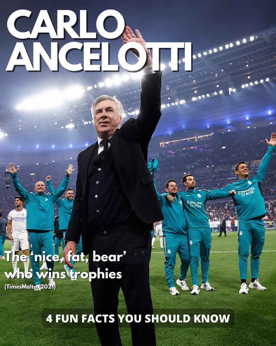 gsportsgh's tweet image. These fun facts about Don Carlo should make you reconsider who your 🐐 manager is 

#funfacttuesday #ancelotti #realmadrid #APorLa15 
#welovesportsculture 🇬🇭