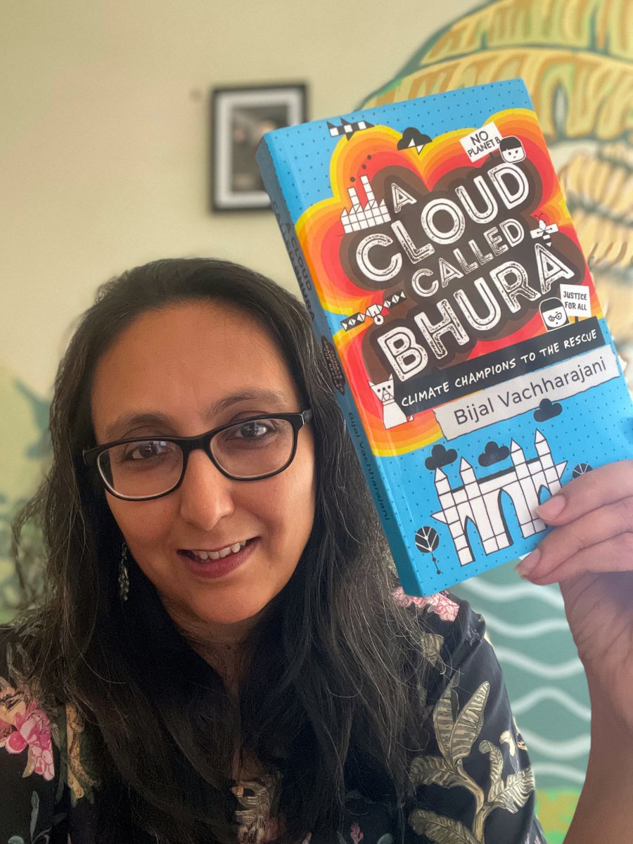 Today, the skies part to unveil the #pubday of a captivating climate-focused adventure for #middlegrade readers (& leaders)!☁️🌍💫 #ACLOUDCALLEDBHURA by award-winning author @bijal_v is available NOW! 📕Buy now: blackstonepublishing.com/products/book-… 💌Pubday letter: linkedin.com/feed/update/ur…